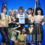 15-09-1981  Dolly Dots, Ria Brieffies, Angela Groothuizen, Anita Heilker, Angéla Kramers, Esther Oosterbeek and Patty Zomer at studio in Amsterdam, The Netherlands. Photo: Govert de Roos/Connu